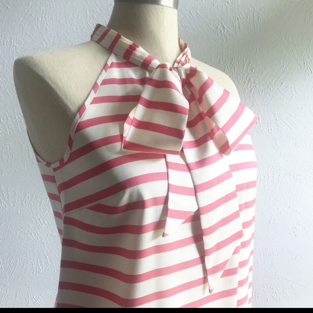 Striped Silk Bow Cami Top by J.CREW